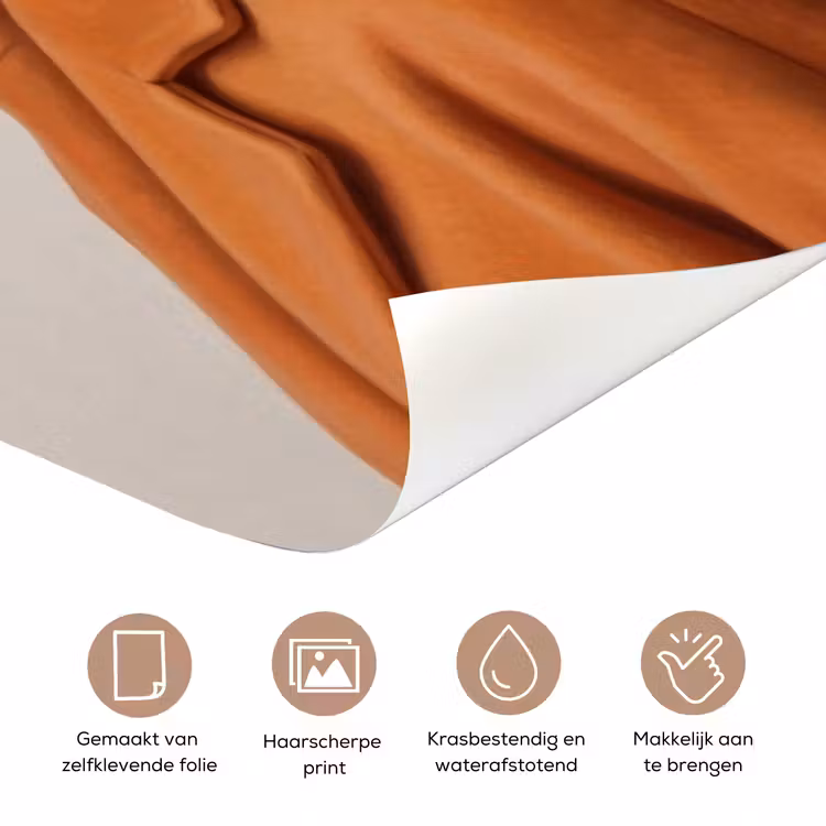 Deursticker - Gezicht - Boeket - Kleurrijk — 3