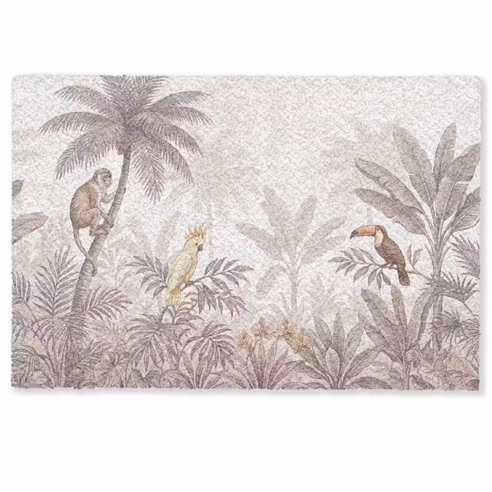 Deurmat - Jungle - Dieren - Palmbomen — 1