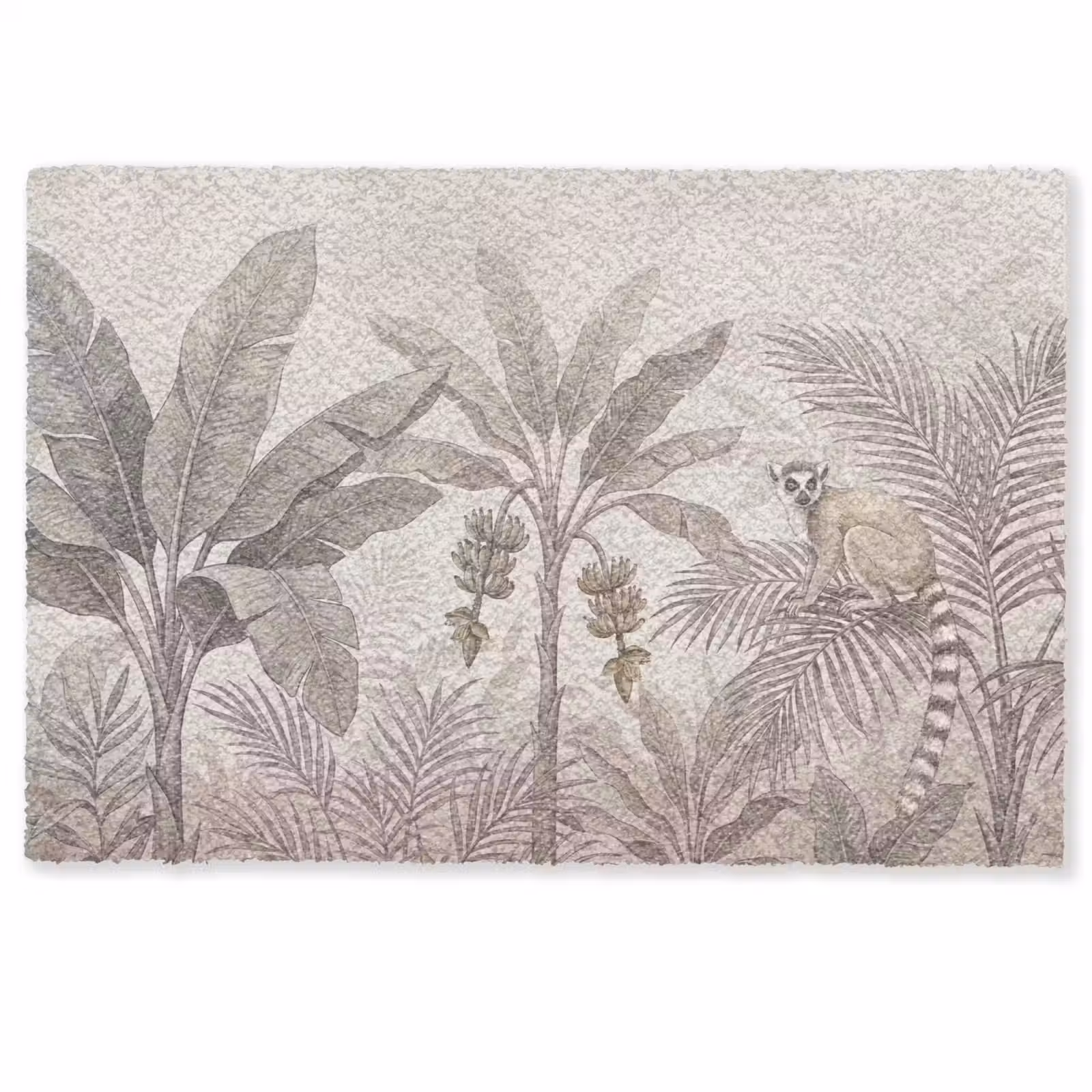Deurmat - Natuur - Jungle - Ringstaartmaki - Bruin — 1