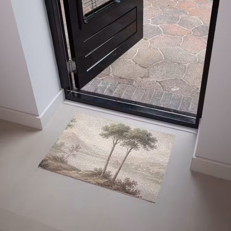 Deurmat - Bomen - Meer - Bergen - Illustratie — 4