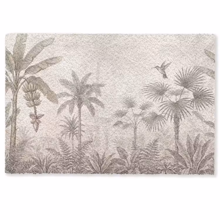 Deurmat - Jungle - Banenboom - Kolibrie - Beige — 1