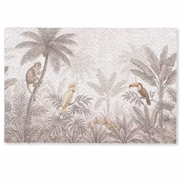 Deurmat - Jungle - Dieren - Palmbomen — 1
