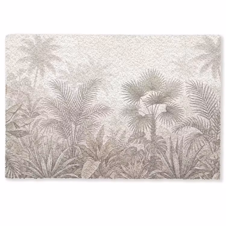 Deurmat - Jungle - Tropisch - Natuur -Vintage - Beige — 1