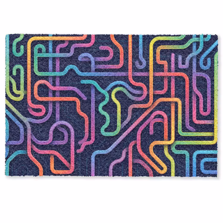Deurmat - Retro - Abstract - Neon — 1