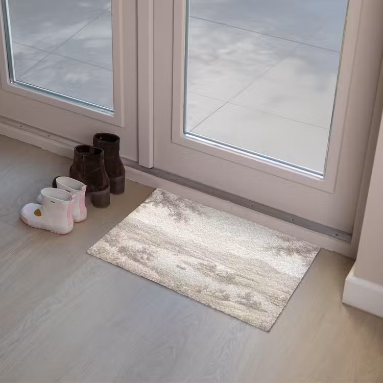 Deurmat - Rivierlandschap - Bergen - Natuur - Vintage - Beige — 8