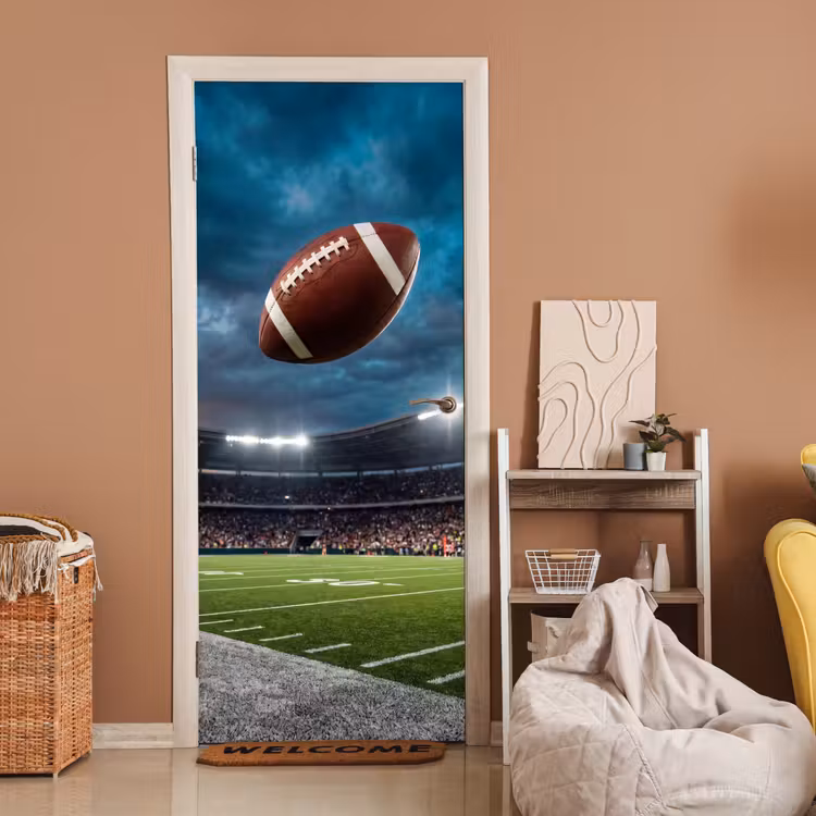 Deursticker - Football - Bal - Stadion - Sport — 2