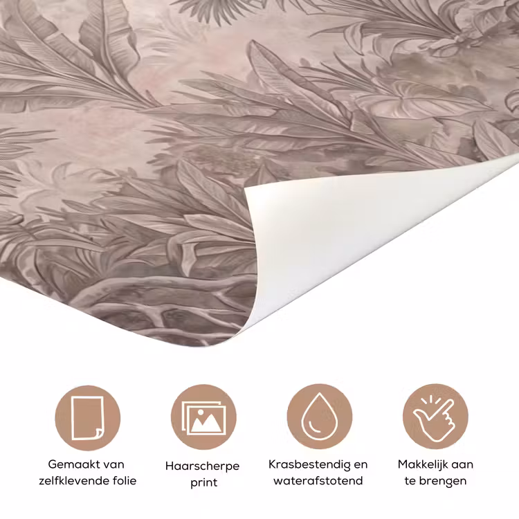 Deursticker - Jungle - Dieren - Palmbomen — 3