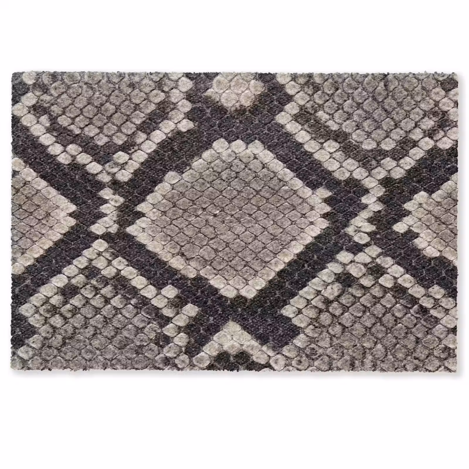 Deurmat - Slangenleer - Patroon - Beige — 1