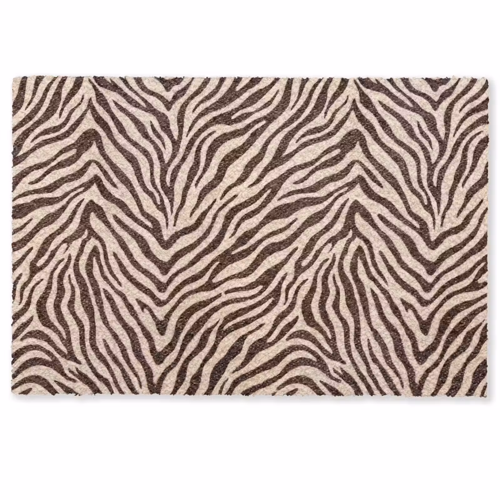 Deurmat - Zebra - Strepen - Bruin — 1