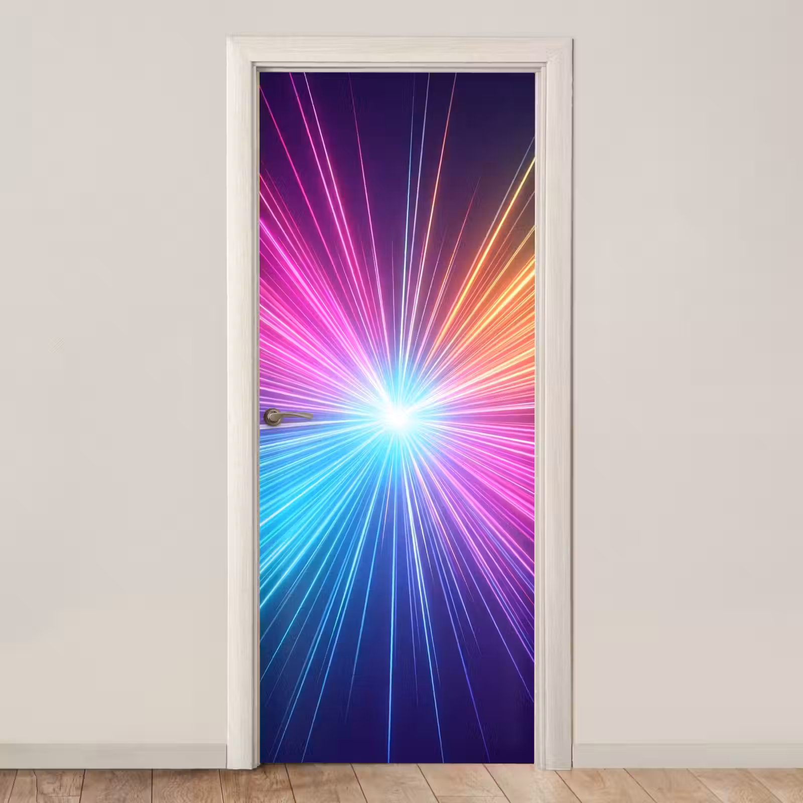 Deursticker - Abstract - Light - Burst - Modern - Colorful — 1