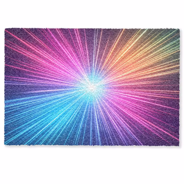 Deurmat - Abstract - Light - Burst - Modern - Colorful — 1