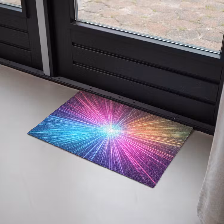 Deurmat - Abstract - Light - Burst - Modern - Colorful — 2