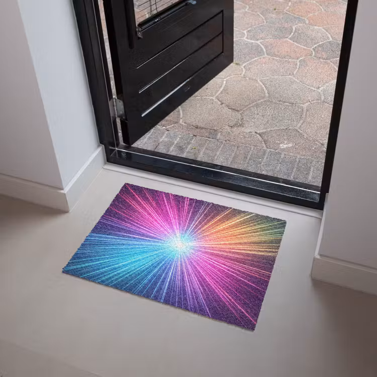 Deurmat - Abstract - Light - Burst - Modern - Colorful — 4