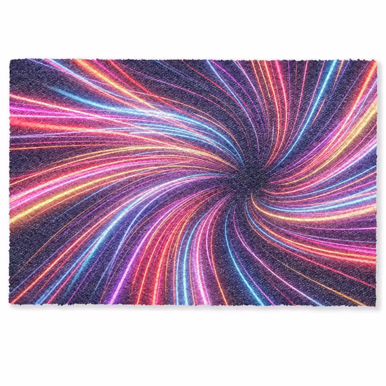 Deurmat - Abstract - Swirl - Futuristic - Neon — 1