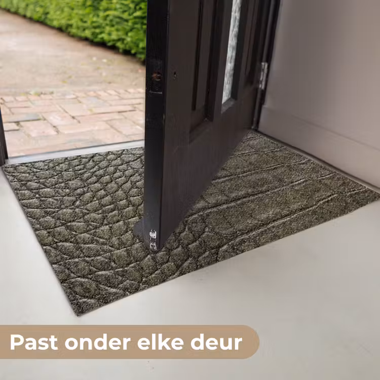 Deurmat - Krokodillenleer - Structuur - Groen — 7
