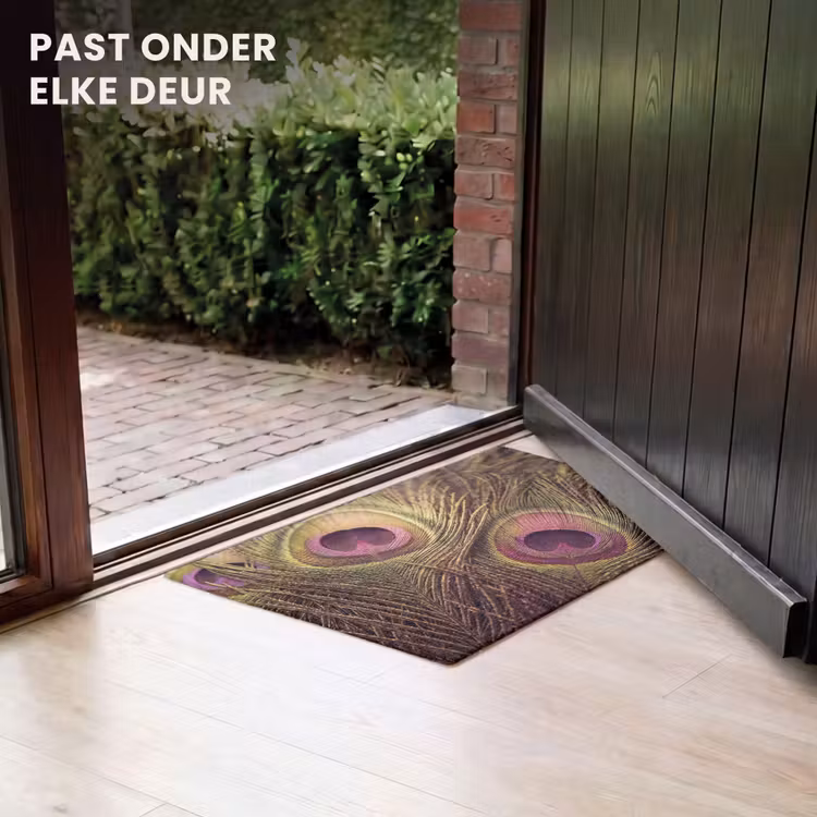 Deurmat - Pauw - Veren - Paars - Groen — 7