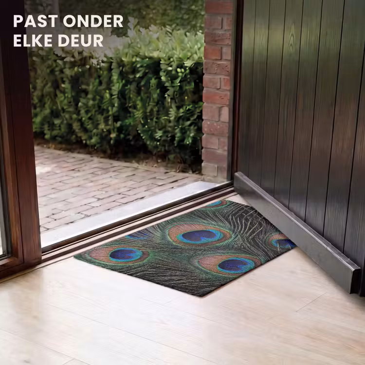 Deurmat - Pauwenveren - Klassiek - Groen — 7