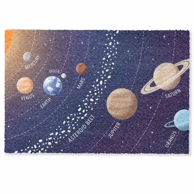 Deurmat - Planetenstelsel - Ruimte - Illustratie — 1