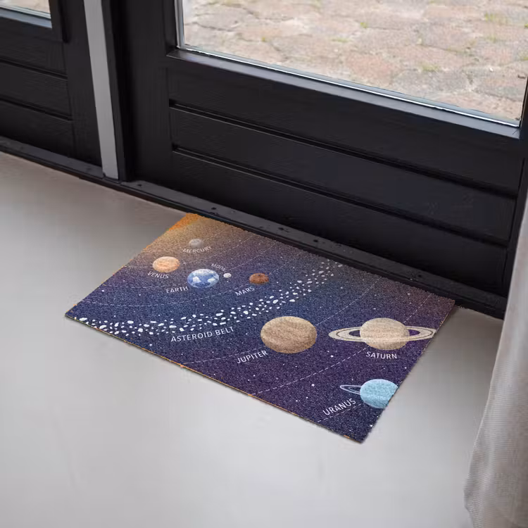 Deurmat - Planetenstelsel - Ruimte - Illustratie — 2