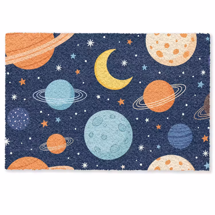 Deurmat - Ruimte - Planeten - Kleurrijk — 1