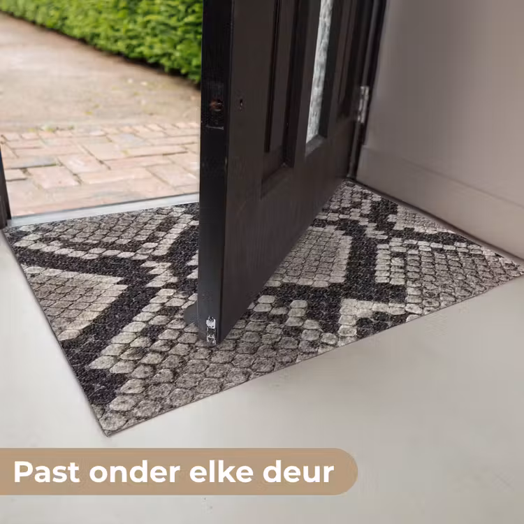 Deurmat - Slangenleer - Patroon - Beige — 7
