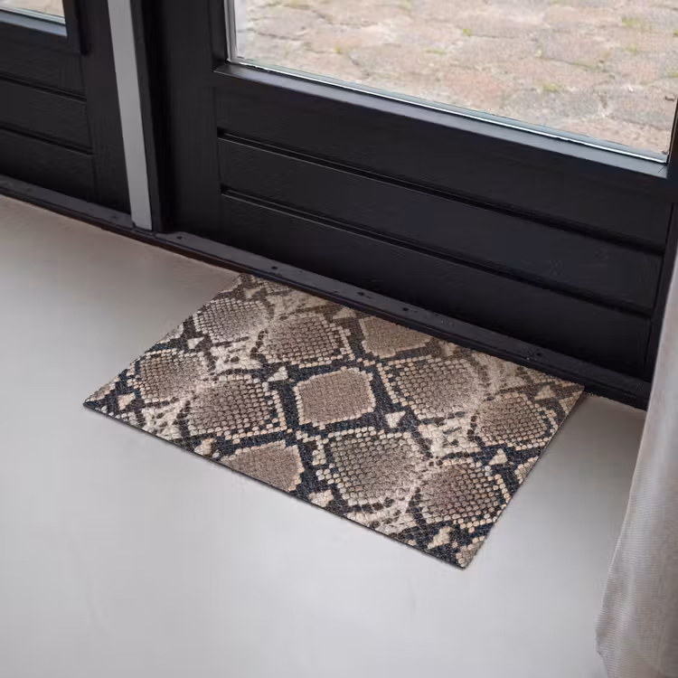Deurmat - Slangenprint - Python - Bruin — 2