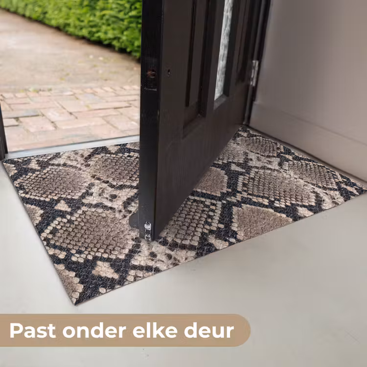 Deurmat - Slangenprint - Python - Bruin — 7