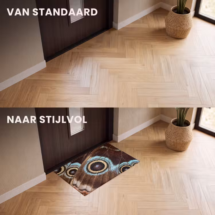Deurmat - Vleugels - Vlinder - Blauw — 3