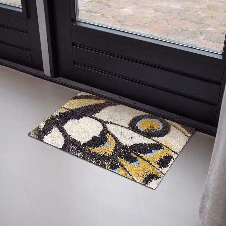 Deurmat - Vlinder - Vleugel - Geel — 2