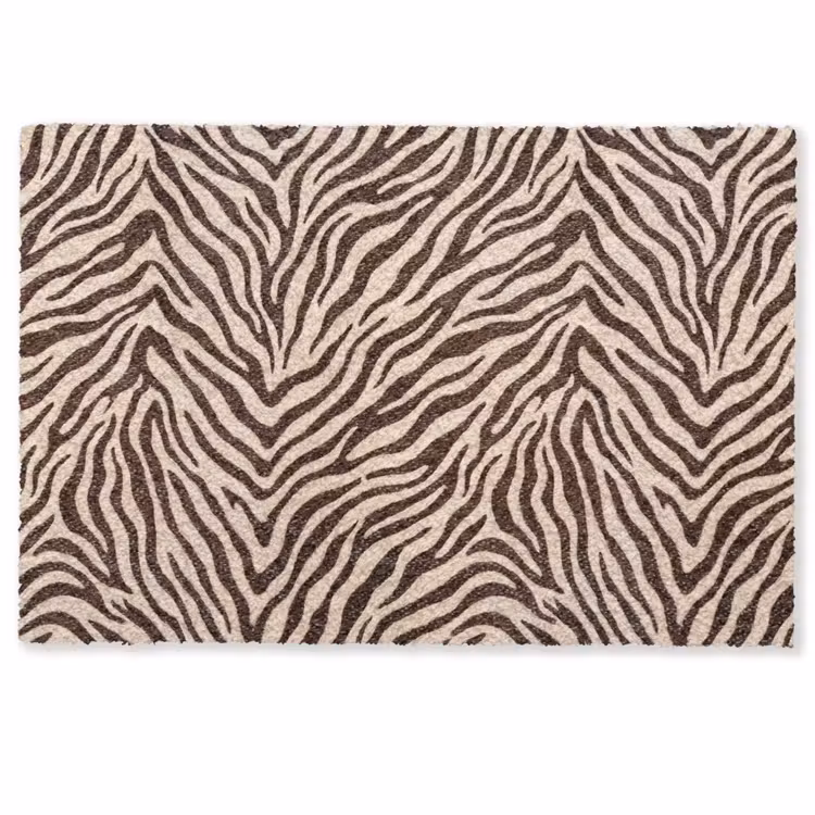 Deurmat - Zebra - Strepen - Bruin — 1