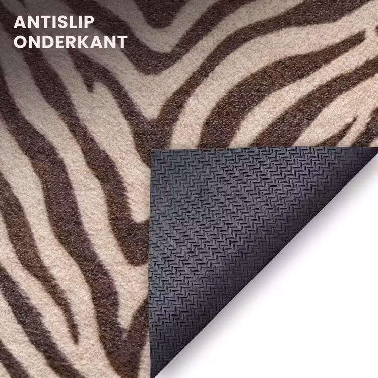 Deurmat - Zebra - Strepen - Bruin — 6