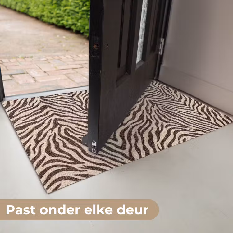 Deurmat - Zebra - Strepen - Bruin — 7