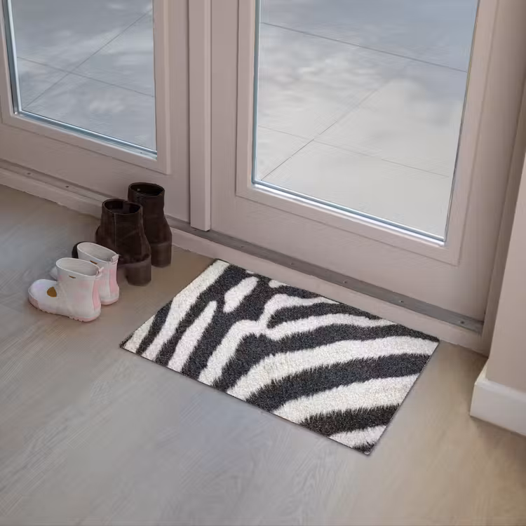 Deurmat - Zebra - Vacht - Klassiek - Zwart - Wit — 8