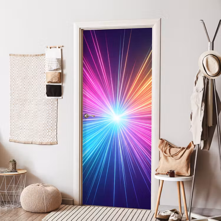 Deursticker - Abstract - Light - Burst - Modern - Colorful — 8