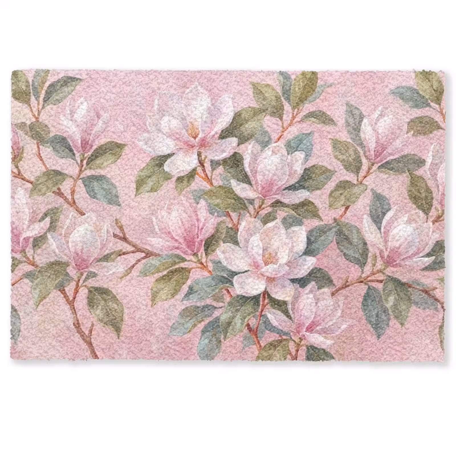 Deurmat - Magnolia's - Patroon - Roze — 1