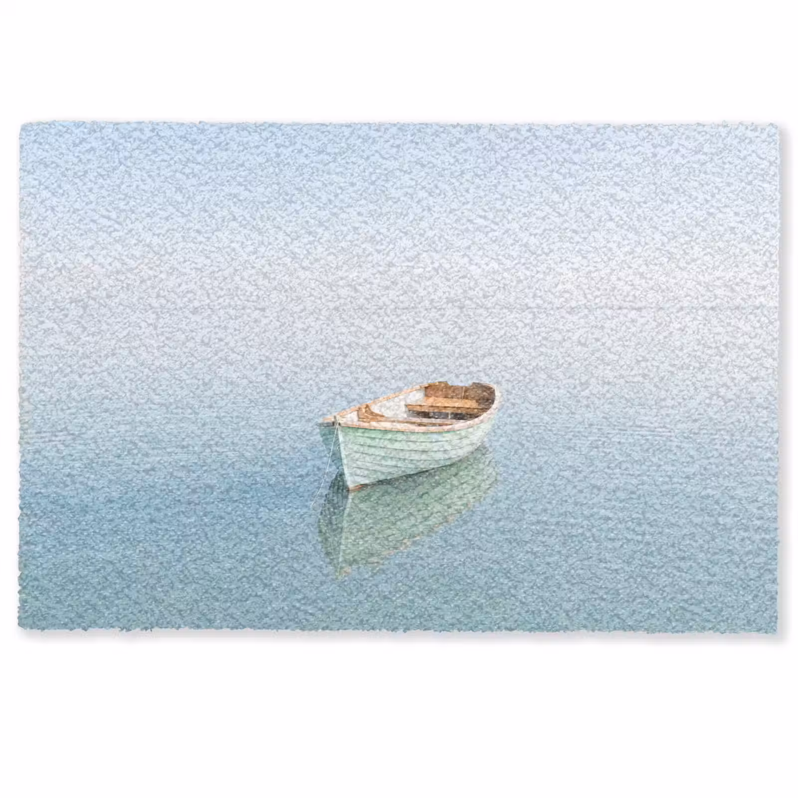 Deurmat - Minimalistisch - Boot - Zee — 1