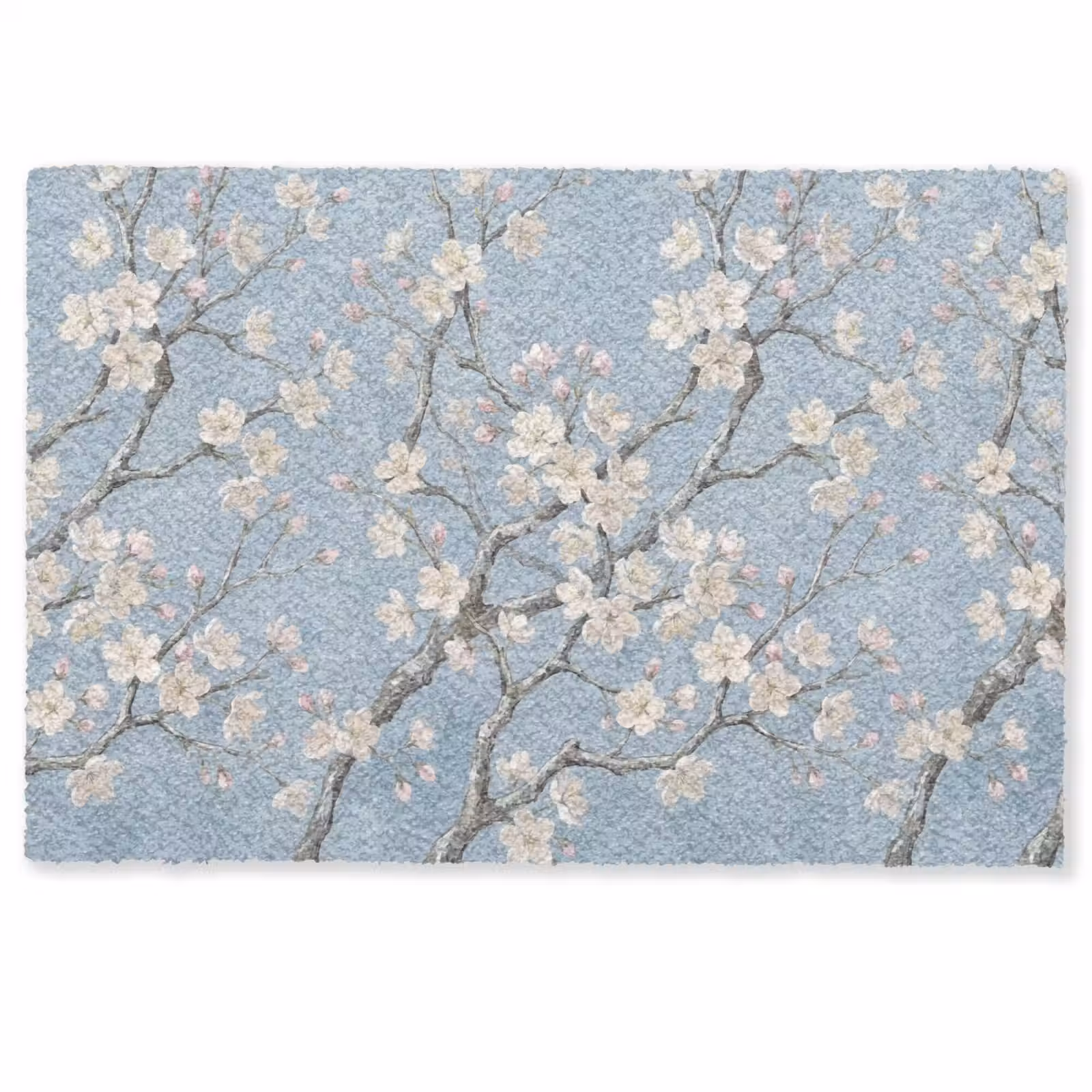 Deurmat - Takken - Kersenbloesem - Blauw — 1