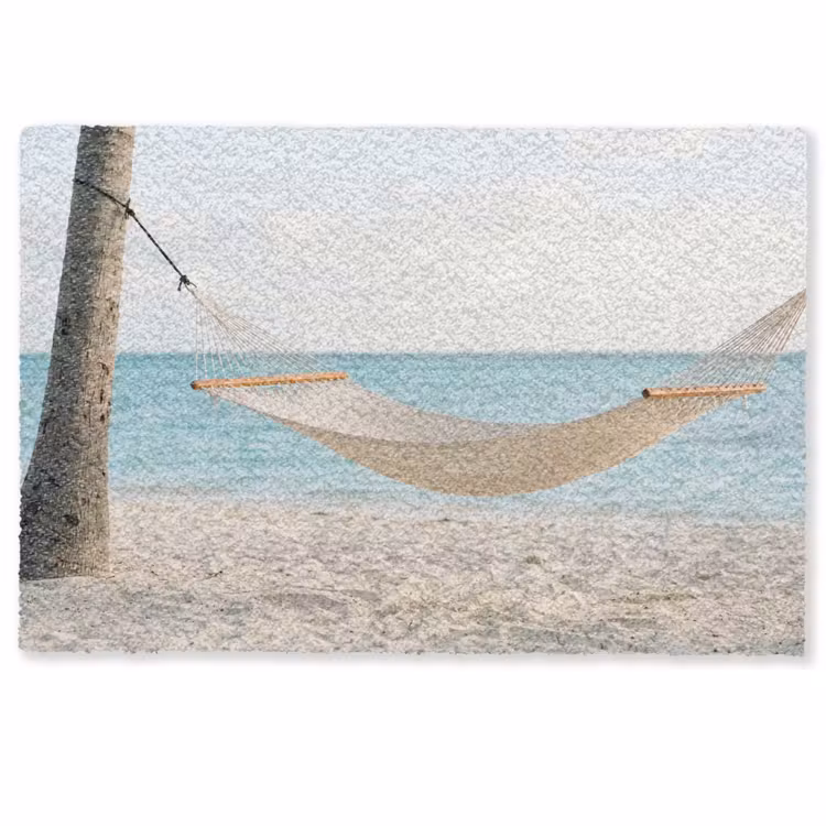 Deurmat - Hangmat - Strand - Wit — 1