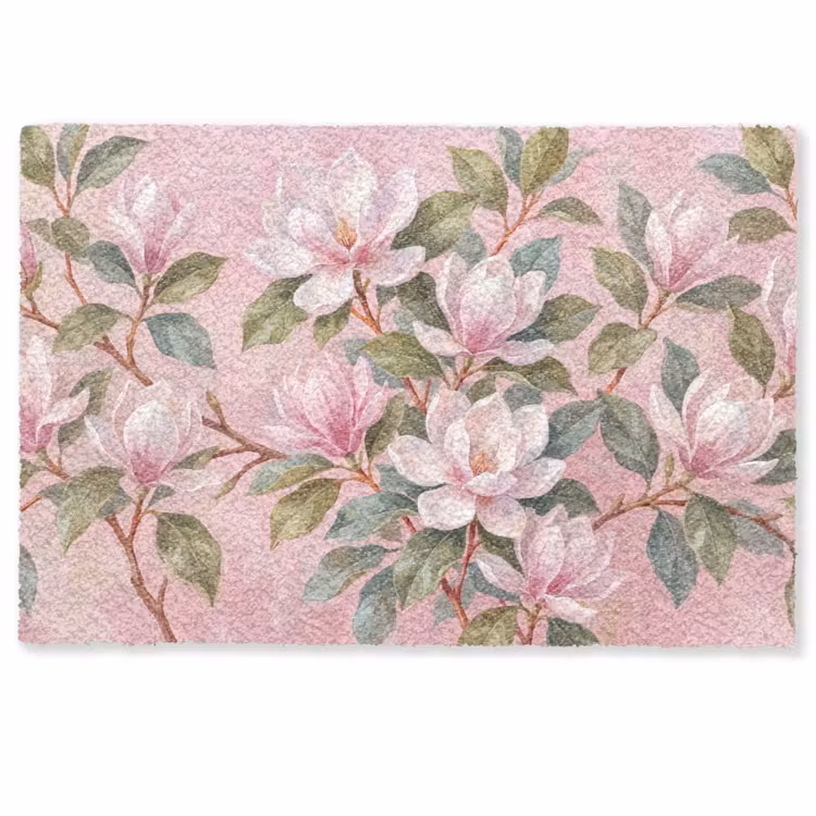 Deurmat - Magnolia's - Patroon - Roze — 1