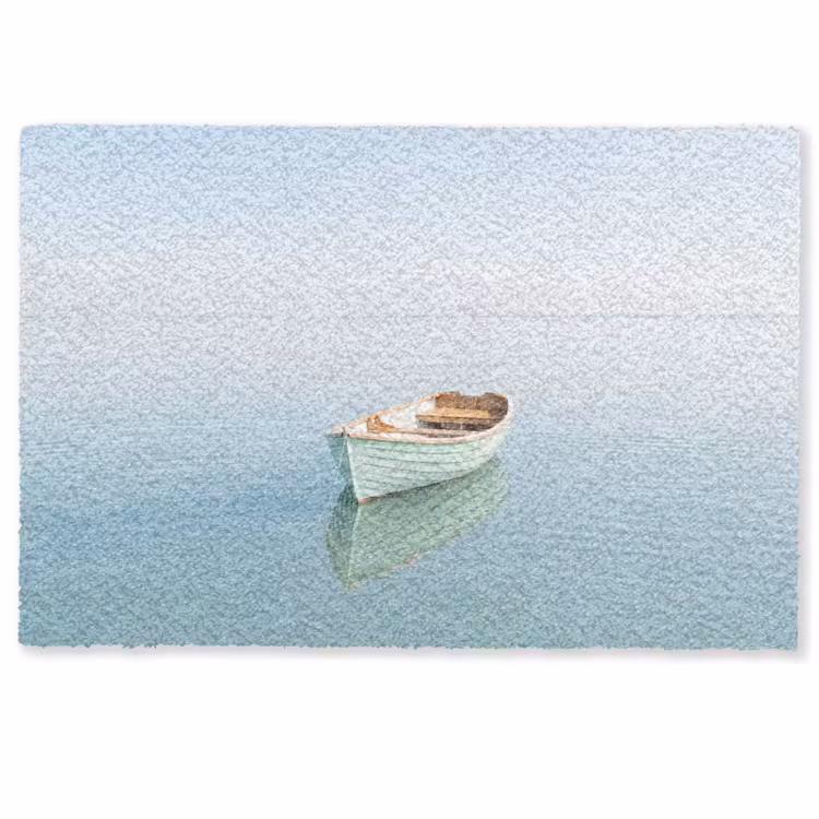 Deurmat - Minimalistisch - Boot - Zee — 1