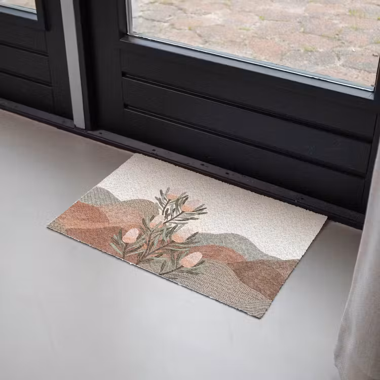 Deurmat - Modern - Heuvels - Terracotta — 2