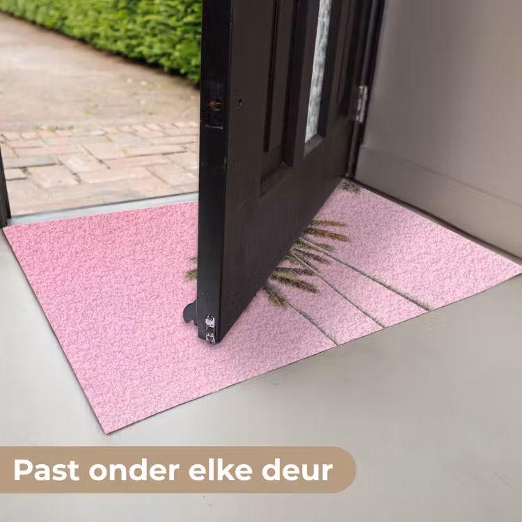 Deurmat - Palmboom - Tropisch - Pink — 7