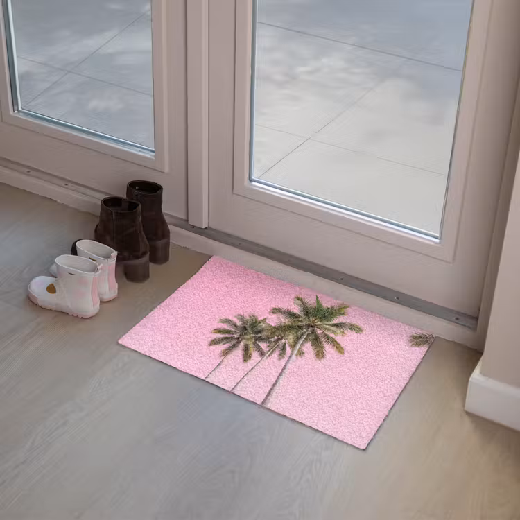 Deurmat - Palmboom - Tropisch - Pink — 8