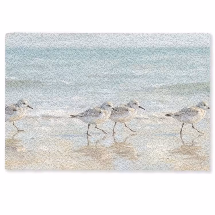 Deurmat - Vogels - Strand - Zee — 1