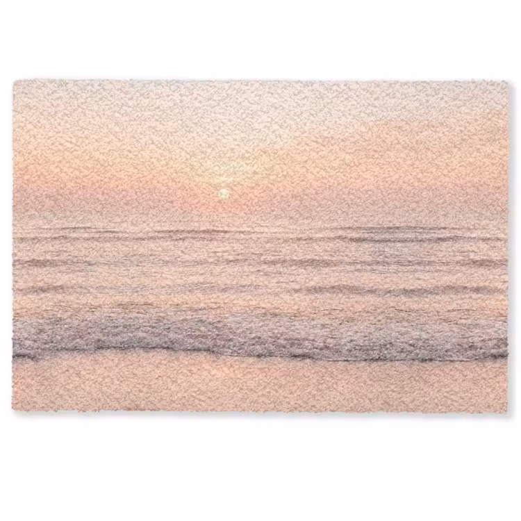 Deurmat - Zon - Strand - Roze — 1