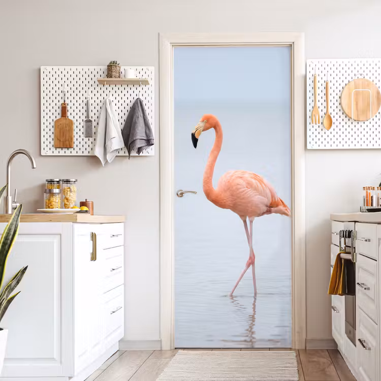 Deursticker - Flamingo - Zee - Roze — 7