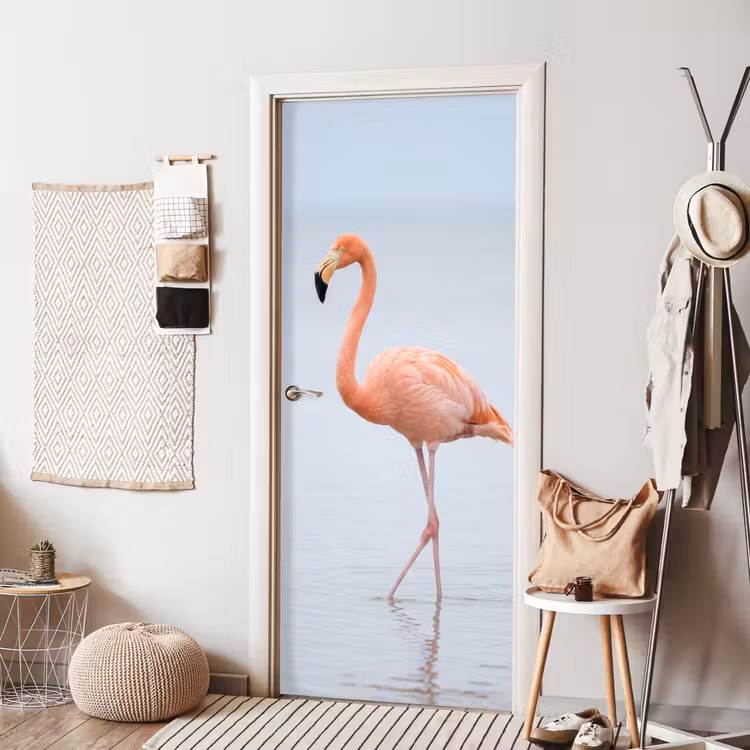 Deursticker - Flamingo - Zee - Roze — 8