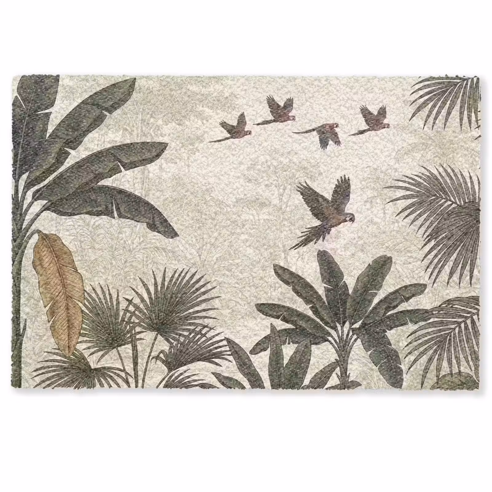 Deurmat - Papagaaien - Jungle - Tropisch - Green — 1