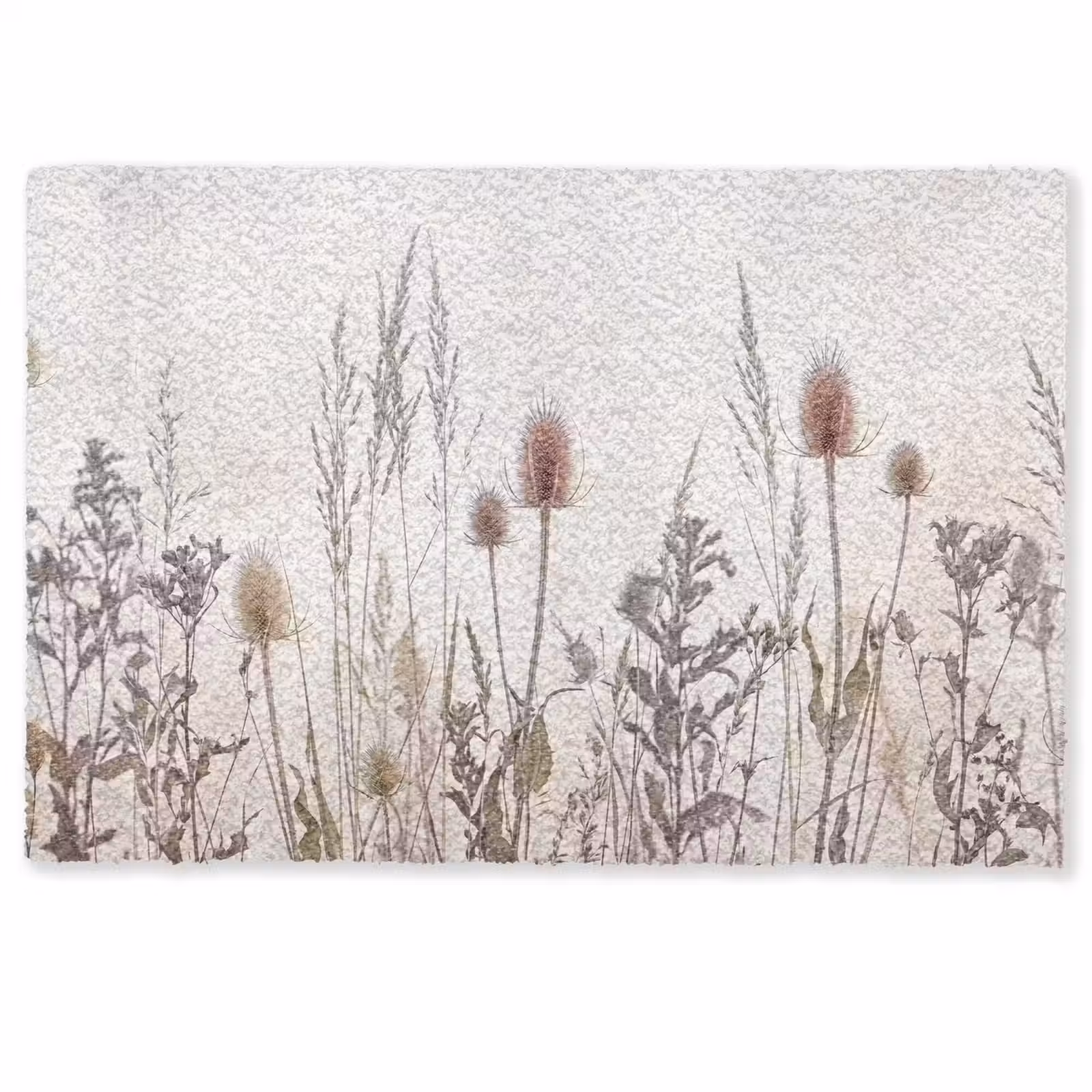 Deurmat - Weidebloemen - Design - Sepia — 1