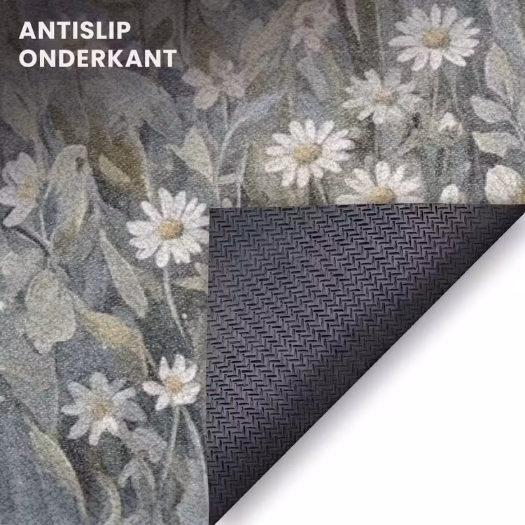 Deurmat - Bloemen - Botanisch - Blauw — 6